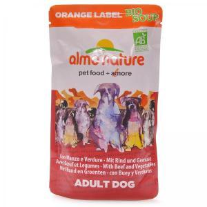Almo Nature Orange label Bio Soup Beef&amp;Vegetables органик-суп для собак с говядиной и овощами 140 г