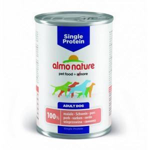 Almo Nature Single Protein Pork консервы для собак с чувствительным пищеварением со свининой 400 г