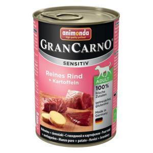 Animonda GranCarno Sensitiv консервы для собак с чувствительным пищеварением говядина и картофель 400 г х 6 шт