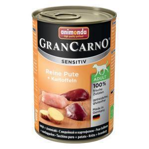Animonda GranCarno Sensitiv консервы для собак с чувствительным пищеварением индейка и картофель 400 г х 6 шт