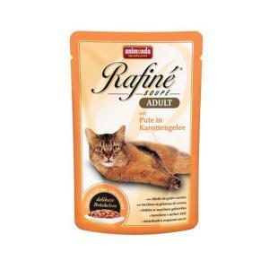 Animonda Rafine Soupe Adult консервы для кошек с индейкой в морковном желе 100 г х 24 шт