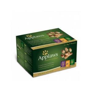 Applaws Cat Chicken Multi Pouch консервы для кошек с курицей набор паучей 70 г (6 штук)
