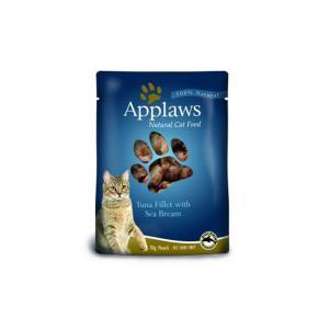 Applaws Cat Tuna &amp; Seabream pouch консервы для кошек с тунцом и морским окунем 70 г х 12 шт