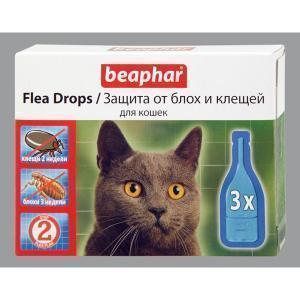 Beaphar Flea Drops for Cats капли от блох и клещей для кошек (2 пипетки)