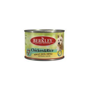 Berkley Chicken &amp; Rice Adult Dog консервы для собак с цыпленком и рисом 200 г (6 штук)