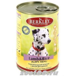 Berkley Lamb &amp; Rice Puppy Menu консервы для щенков Ягненок и рис 400г