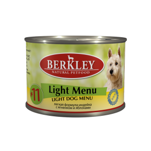 Berkley Turkey &amp; Lamb light консервы для собак облегченный индейка и ягненок 200 г