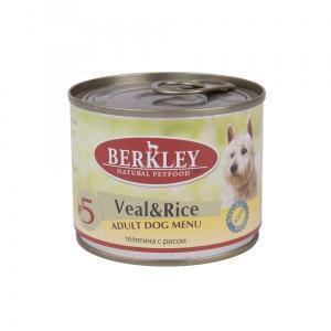 Berkley Veal &amp; Rice Adult Dog консервы для собак с телятиной и рисом 200 г