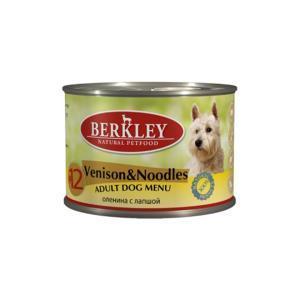 Berkley Venison &amp; Noodles Adult Dog консервы для собак с олениной и лапшой 200 г