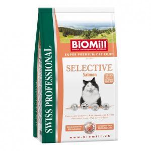 Biomill Swiss Professional Cat Selective Salmon сухой корм для кошек с норвежским лососем 10 кг