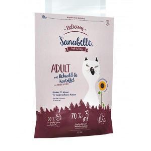 Bosch Sanabelle Delicious Adult с косулей и картофелем сухой корм для кошек с пищевой непереносимостью 2 кг