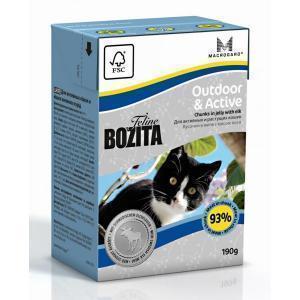 Bozita Feline Funktion Outdoor &amp; Active консервы для активных кошек с мясом лося 190 г