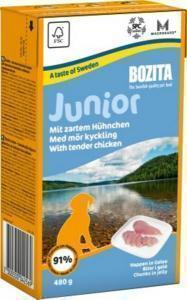 Bozita Junior кусочки в желе консервы для щенков с курицей 480 г