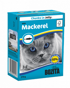 Bozita консервы для кошек кусочки в желе со Скумбрией 370 г