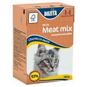 Bozita Mini with Meat Mix консервы для кошек с мясом 190 г