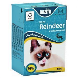 Bozita Mini with Reeinder консервы для кошек с оленем 190 г