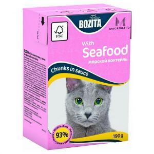 Bozita Mini with Seafood консервы для кошек с морепродуктами 190 г