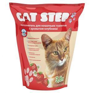 Cat Step наполнитель для кошачьего туалета с ароматом клубники 1,81 кг