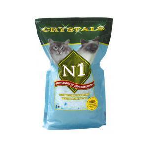 Crystals №1 наполнитель для кошачьего туалета силикагелевый Антибактериальный 5 л