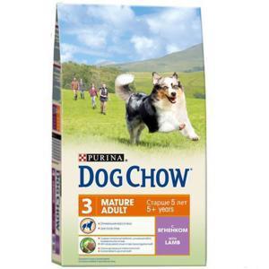 Dog Chow Mature Adult Lamb &amp; Rice сухой корм для собак старше 5 лет с ягненком и рисом 14 кг