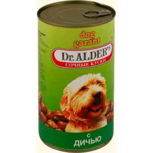 Dr. Alders Гарант консервы для собак с дичью 1240 г (6 штук)
