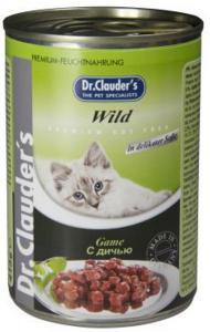 Dr. Clauder`s консервы для кошек с дичью 415г*20шт