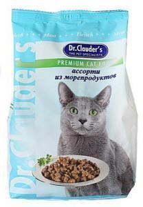 Dr. Clauder`s сухой корм для кошек ассорти из морепродуктов 15 кг
