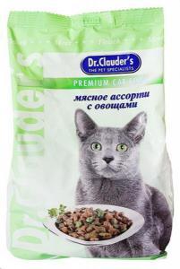 Dr. Clauder`s сухой корм для кошек мясное ассорти с овощами 15 кг