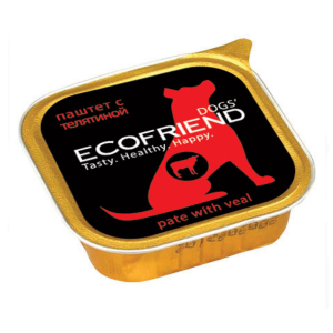 Ecofriend консервы для собак паштет с Телятиной 150г*11шт