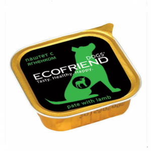 Ecofriend консервы для собак паштет с Ягненком 150г*11шт