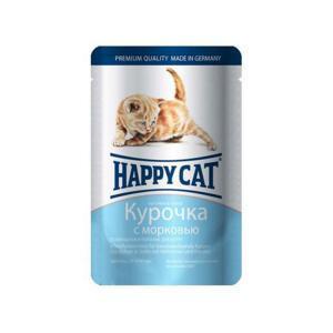 Happy Cat Kitten консервы для котят с курицей и морковью 100 г (22 штуки)