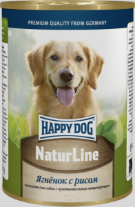 Happy Dog консервы для собак с ягненком и рисом 400г