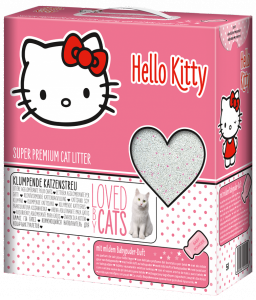Hello Kitty наполнитель для кошачьего туалета с ароматом детской присыпки