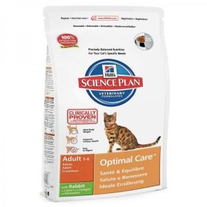 Hill&#039;s Science Plan Feline Adult Optimal Care with Rabbit сухой корм для кошек с кроликом 