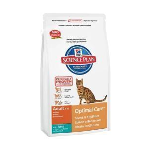 Hill&#039;s Science Plan Feline Adult Optimal Care with Tuna сухой корм для кошек с тунцом