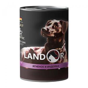 Landor Adult Lamb &amp; Turkey консервы для собак с ягненком и индейкой