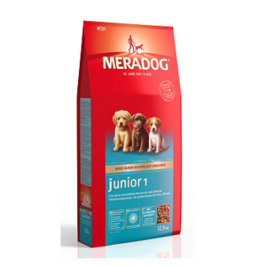 MeraDog Junior 1 для щенков, беременных и кормящих сук сухой корм 12,5 кг