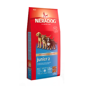 MeraDog Junior 2 сухой корм для щенков крупных пород 12,5 кг