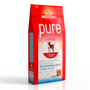 MeraDog Pure Junior для щенков сухой корм Индейка/рис 12,5 кг
