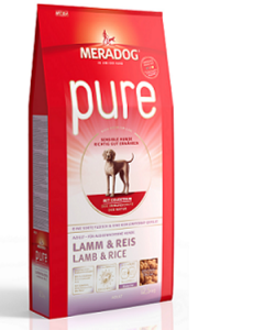 MeraDog Pure Lamb гипоаллергенный сухой корм для собак Ягненок с рисом 12,5 кг