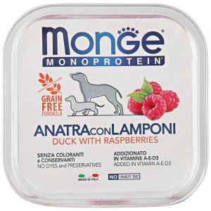 Monge Monoprotein Fruits Duck &amp; Raspberries Влажный корм для собак паштет из утки с малиной