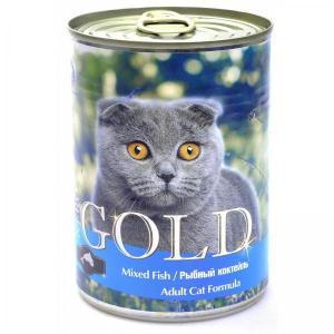 Nero Gold Mixed Fish консервы для кошек Рыбное ассорти 410 г