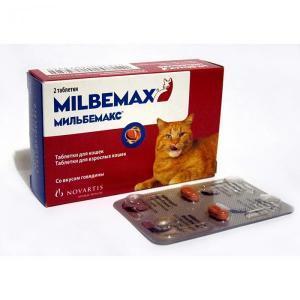 Novartis Milbemax таблетки от глистов для кошек
