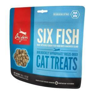 Orijen Cat Treats Six Fish лакомство для кошек из рыбы 35 г