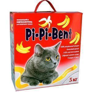 Pi-Pi-Bent наполнитель для кошачьего туалета Банановый 5 кг