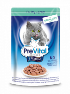 PreVital classic влажный корм для Стерилизованных кошек кусочки в соусе 100г*24шт