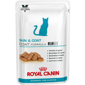 Royal Canin Skin &amp; Coat диета для стерилизованных кошек с чувствительной кожей 100г*12шт