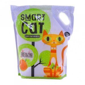 Smart Cat силикагелевый наполнитель с ароматом апельсина
